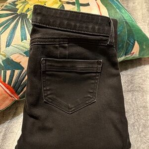 Jennifer Lopez Black Button Down Jeans Skinny Leg Size 4